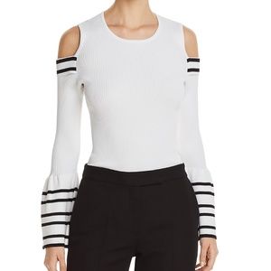 MARLED Reunited WHITE COLD SHOULDER BELL SLEEVE